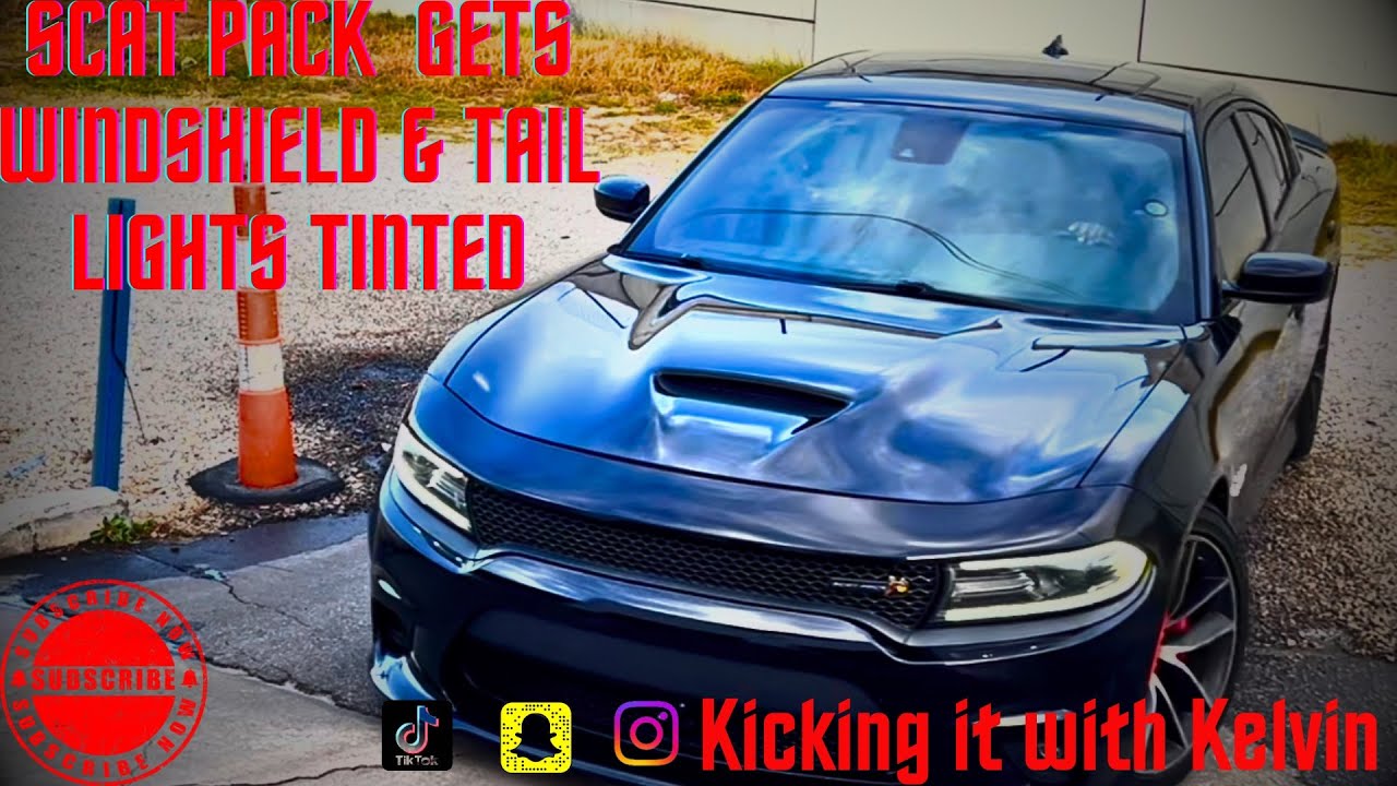 Tinting the windshield & tail lights on the scat pack