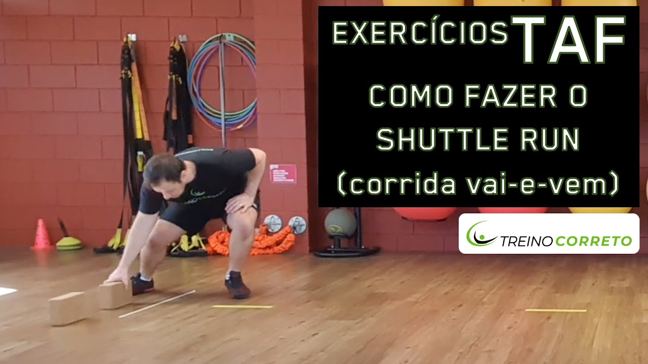 Exercícios do TAF - Como fazer Shuttle Run (Corrida Vai-e-vem) - Treino Correto #86