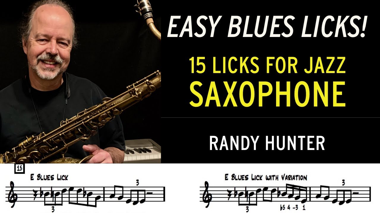 Easy Blues Licks for Jazz Saxophone!