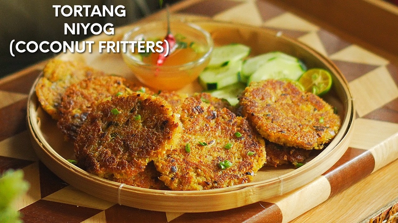 How to cook Tortang Niyog (Coconut Fritters) | Vegan and Vegetarian Coconut Fritters