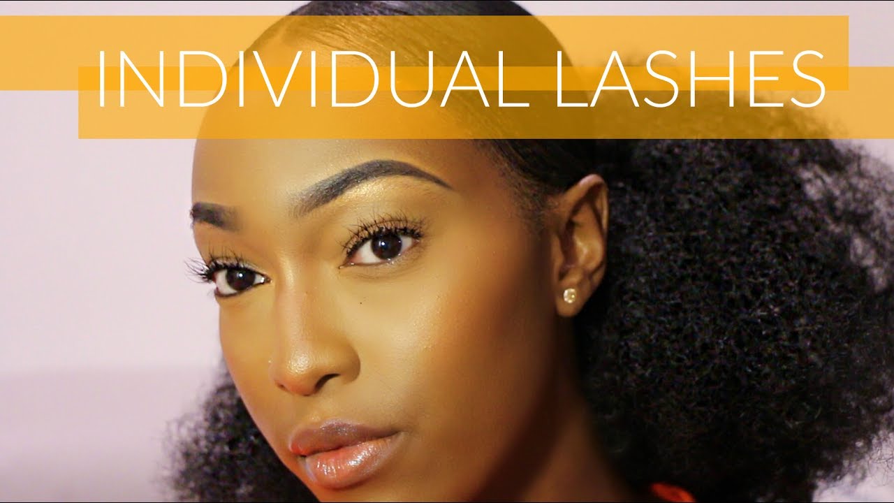 HOW I APPLY INDIVIDUAL EYELASHES! FT FLUFFIES LASHES