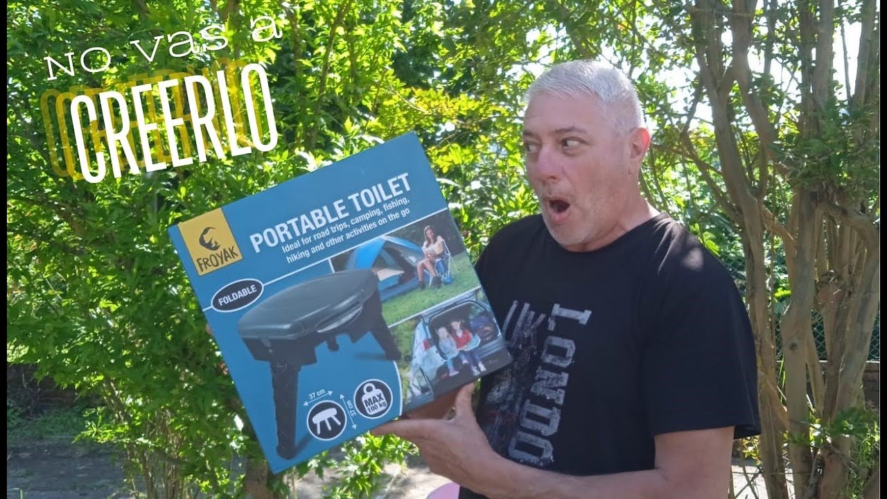 Inodoro baño portátil para camping #vanlife  #autocaravana
