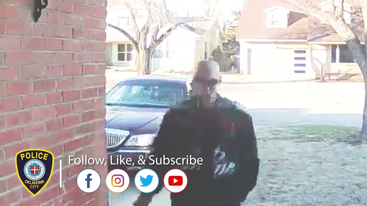 OKCPD Crime Stoppers: Food Delivery Driver Steals Packages from Front Porch