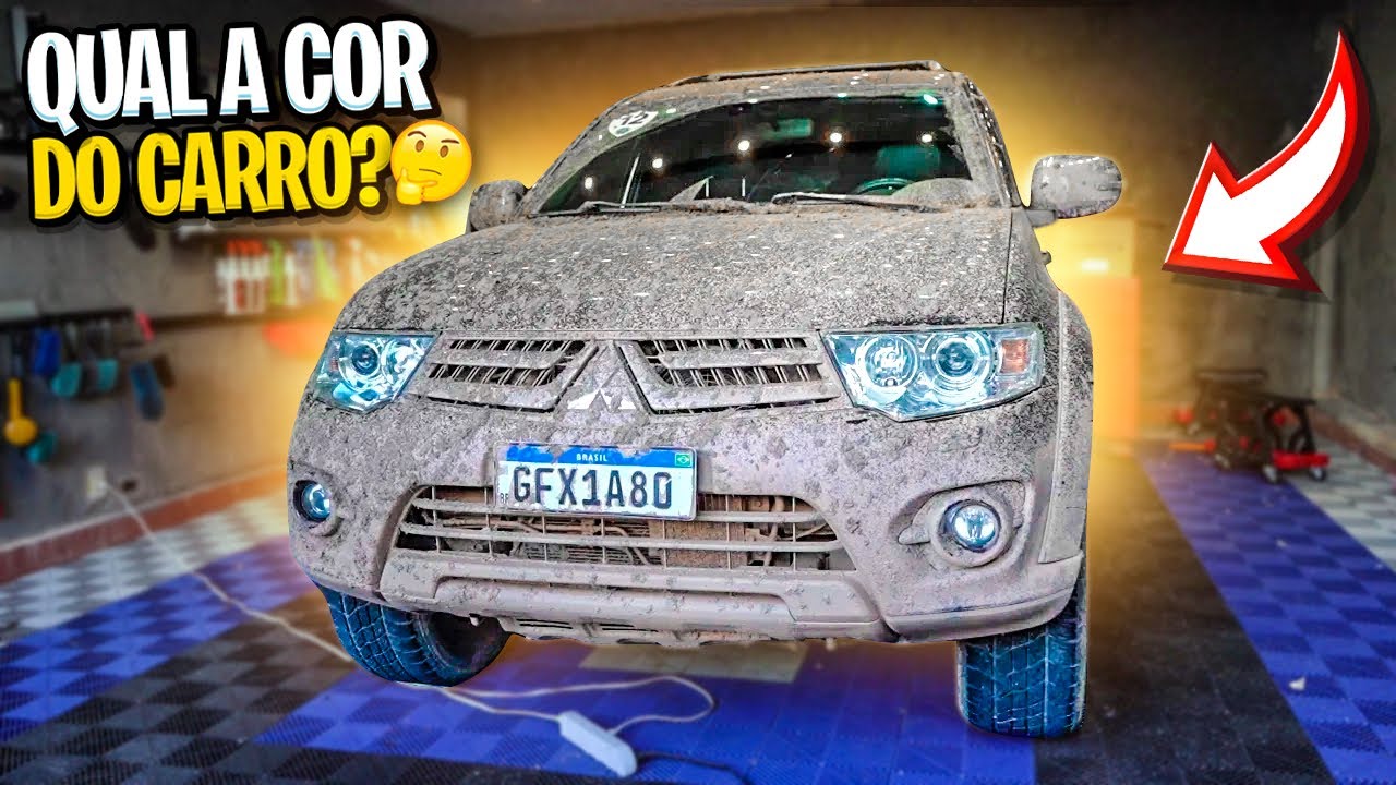 LAVAGEM PESADA EM CARRO DE TRILHA LOTADO DE BARRO E TERRA