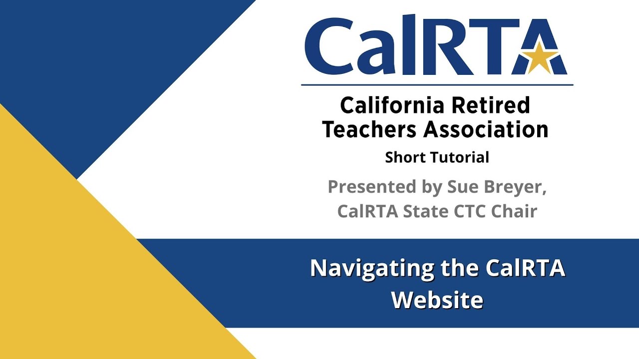 Navigating the CalRTA Website