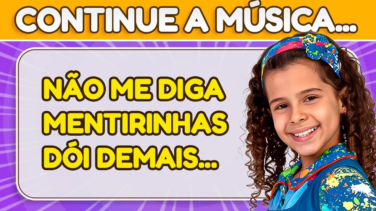 CONTINUE A MÚSICA… 🎶🔥 Edição: CHIQUITITAS | #PaiDoQuiz