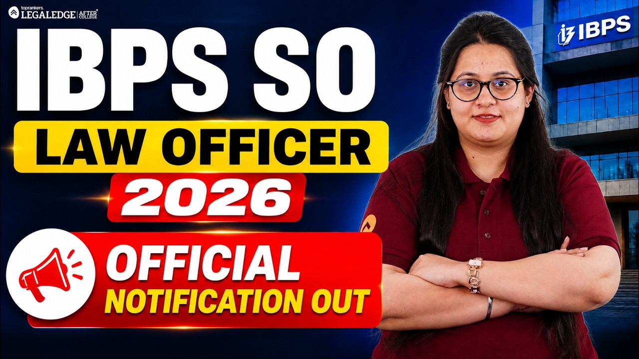 IBPS SO Law Officer 2026 | Official Notification Out