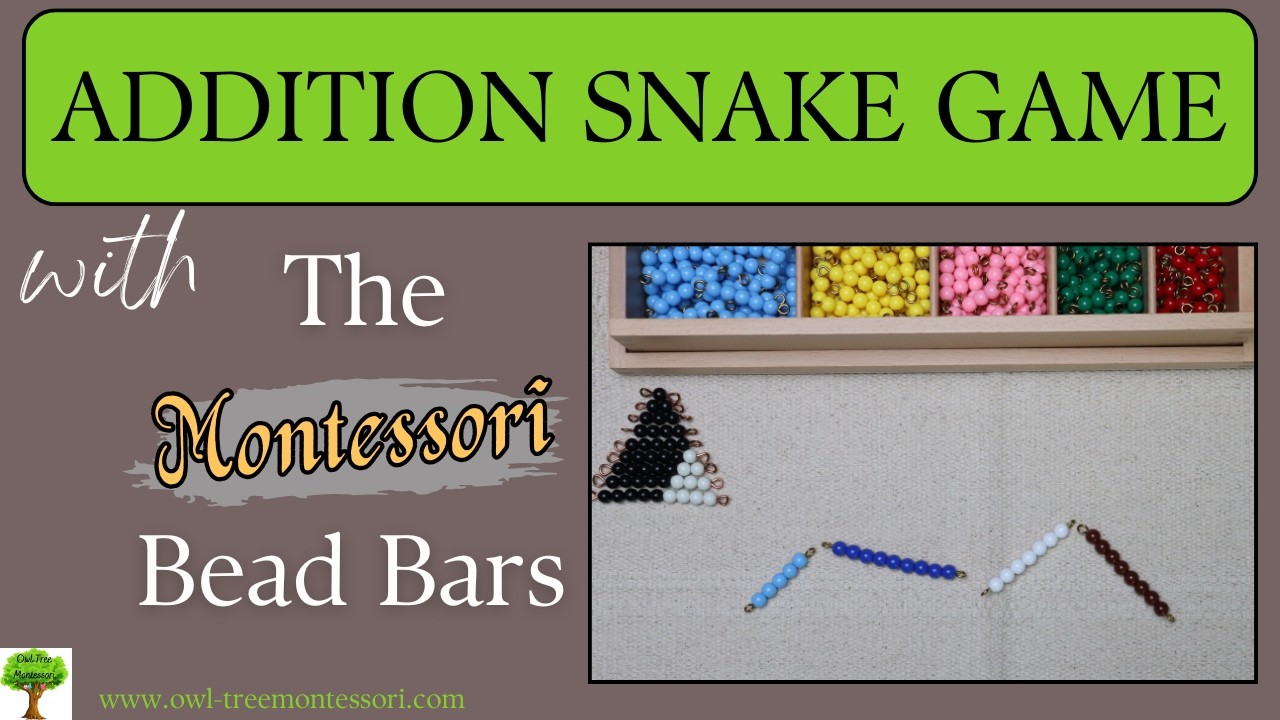 Montessori Addition Snake Game: The Secret to Memorizing Addition facts