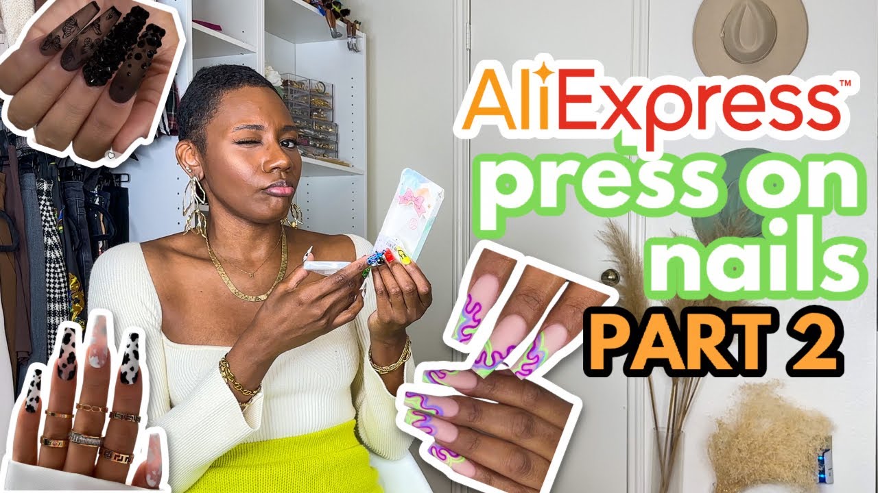 11 AliExpress Press On Nails Haul & Review PT 2