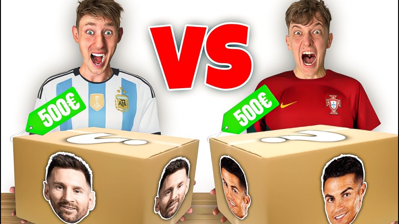 500&euro; RONALDO vs MESSI MYSTERY BOX OPENING gegen LUKAS BRAWL STARS 😱