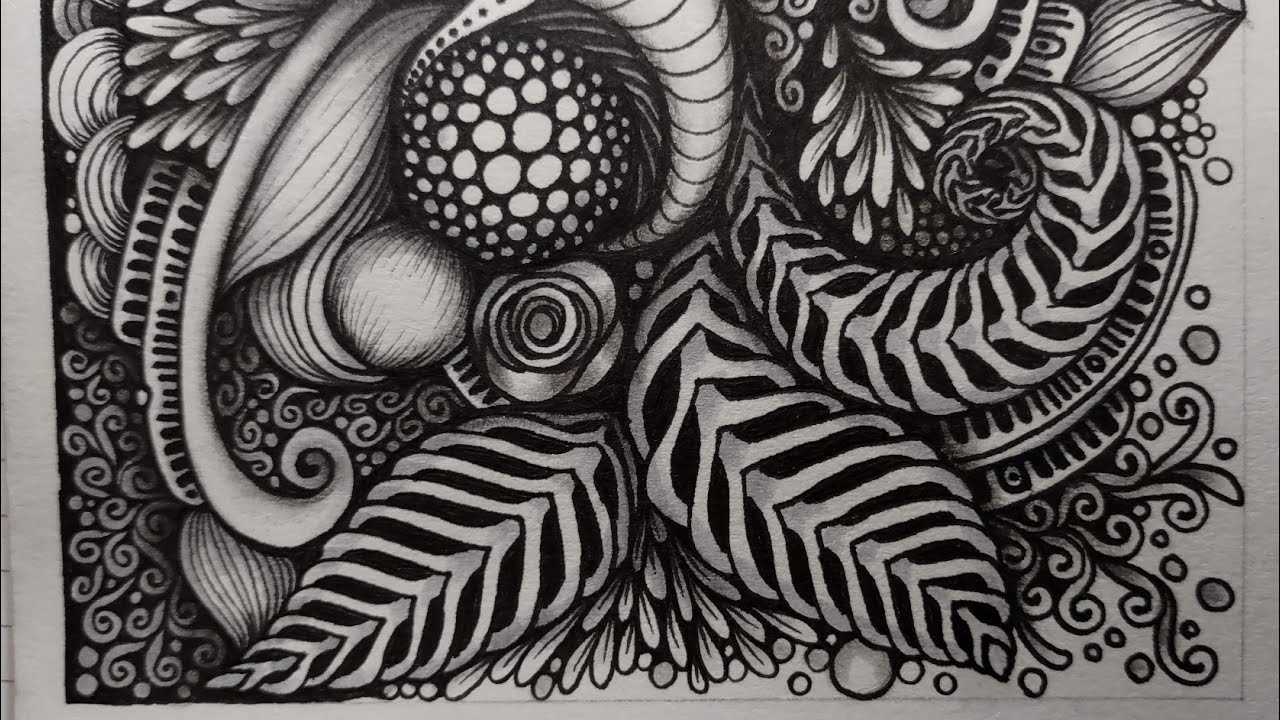 Inktober Day 3 | Braided Divi Zentangle