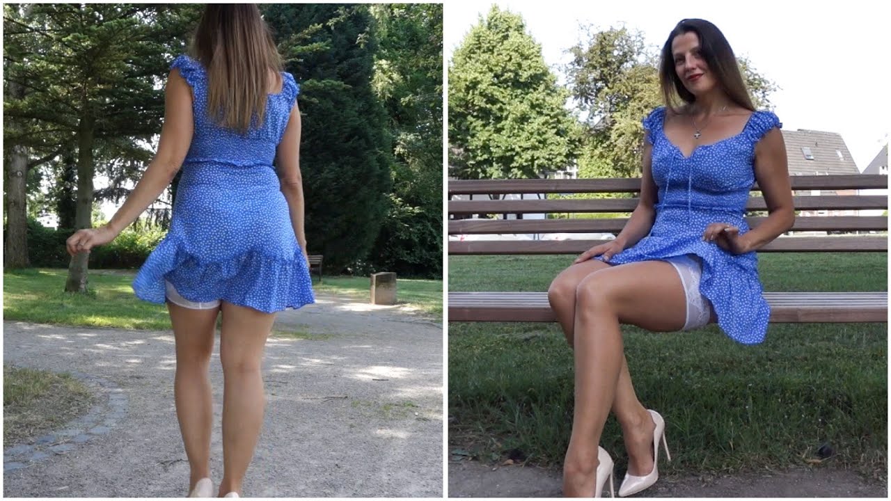 Summer DRESS, STOCKINGS and HIGH HEELS - New Stockings | Kats little world