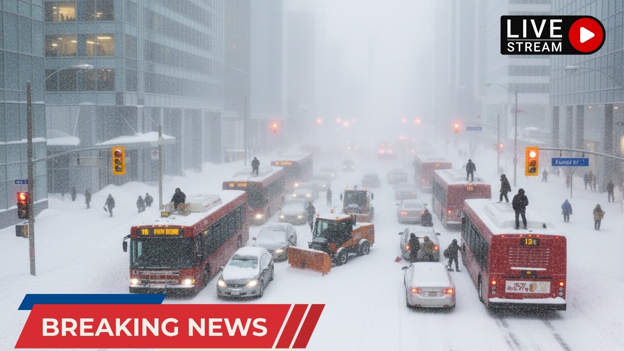 Chaos in Canada Today! Ontario Buried Under Meters of Snow, Roads Paralyzed & Homes Disappear