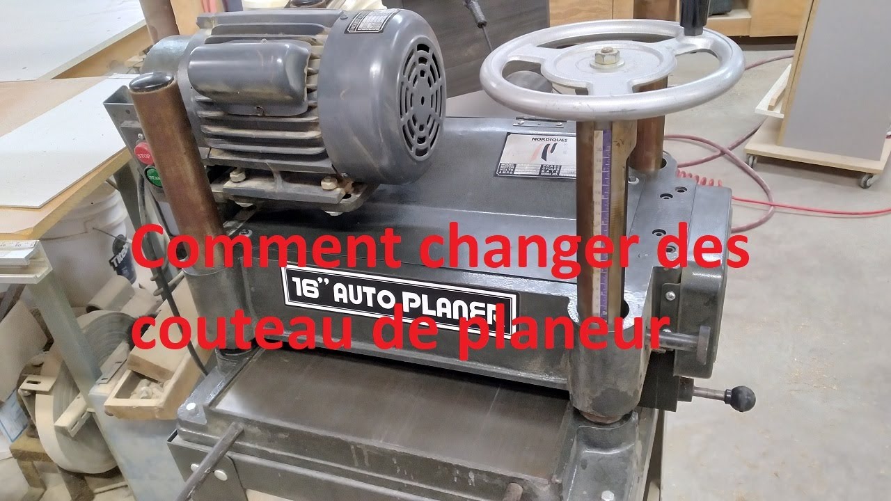 Comment changer des couteaux de planeur.