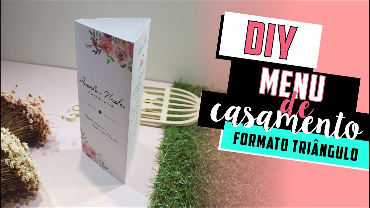 Como fazer Menu de Casamento? DIY | Faça você mesmo | Tutoriais [casamento]
