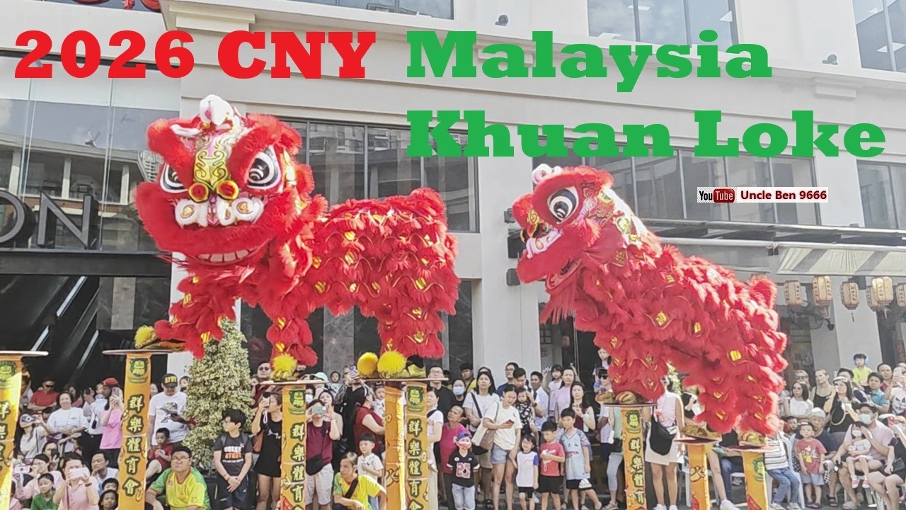 2026 CNY Acrobatic Lion Dance Performance (Double Lions) #plazaarkadia #雪州雙溪威群樂體育會龍獅團