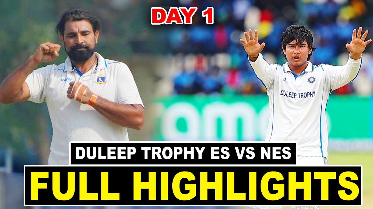 Duleep Trophy Today Match Full Highlights 2026 | Vaibhav Sooryavanshi and Ishan Kishan | ES VS NES