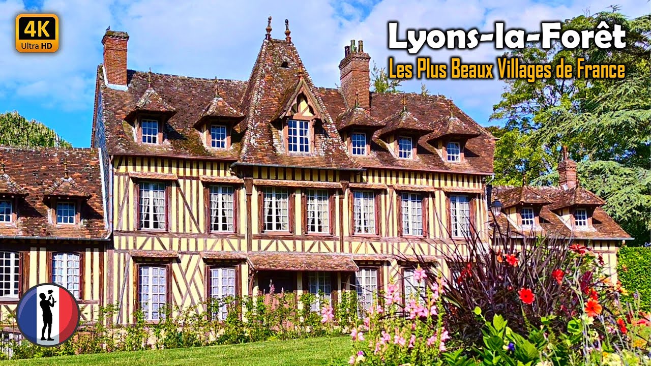 🇫🇷 LYONS-LA-FÔRET - The Most Beautiful Village of France, Normandy, Amazing Walking Tour [4K/60fps]