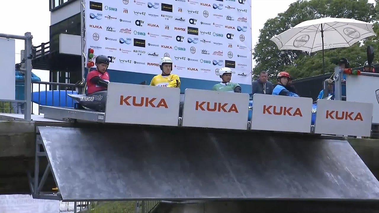 Men Kayak Cross - Quarter-Final 1 / 2024 ICF Canoe Slalom World Cup Augsburg Germany