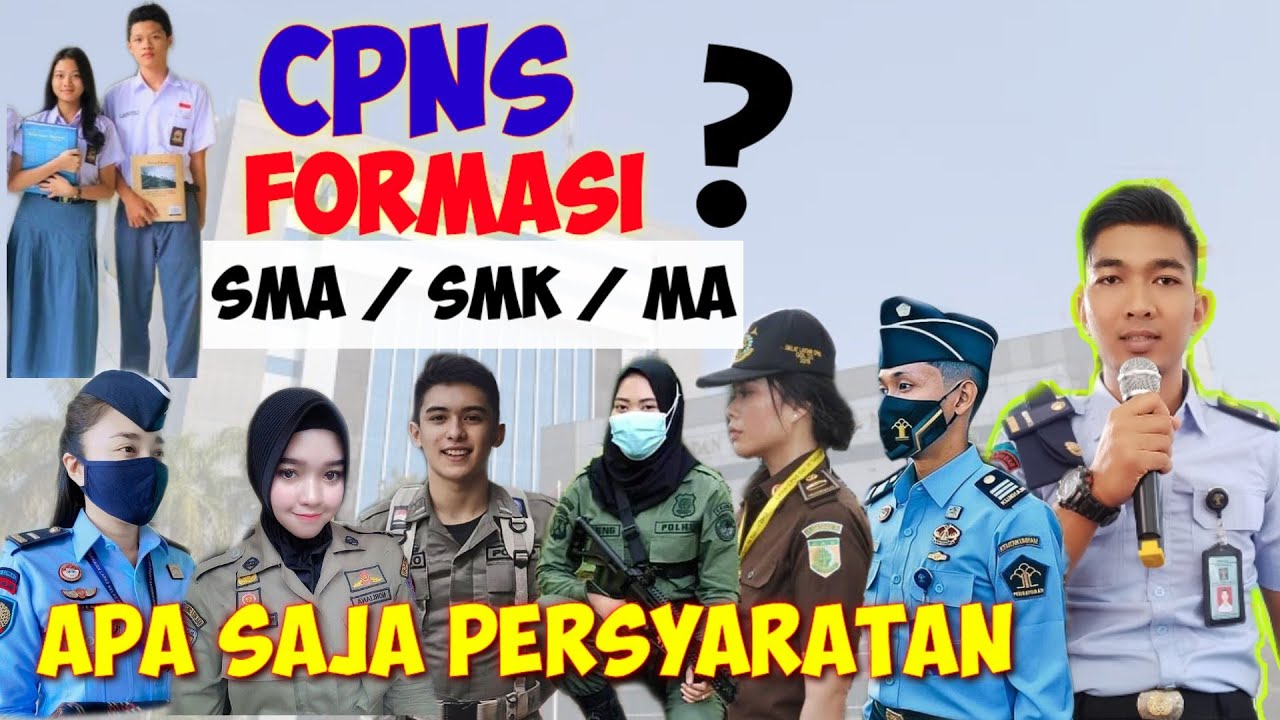 FORMASI CPNS 2021 UNTUK LULUSAN SMA/SMK/MA/ PALET C |CPNS KEMENKUMHAM CPNS KEMENDIKBUD CPNS PEMDA DL