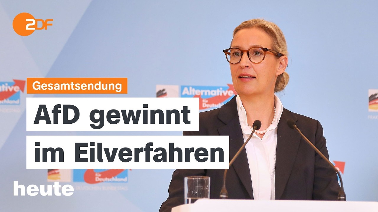 heute 19:00 Uhr vom 26.02.2026 AfD, Atomstreit USA und Iran, Merz in China