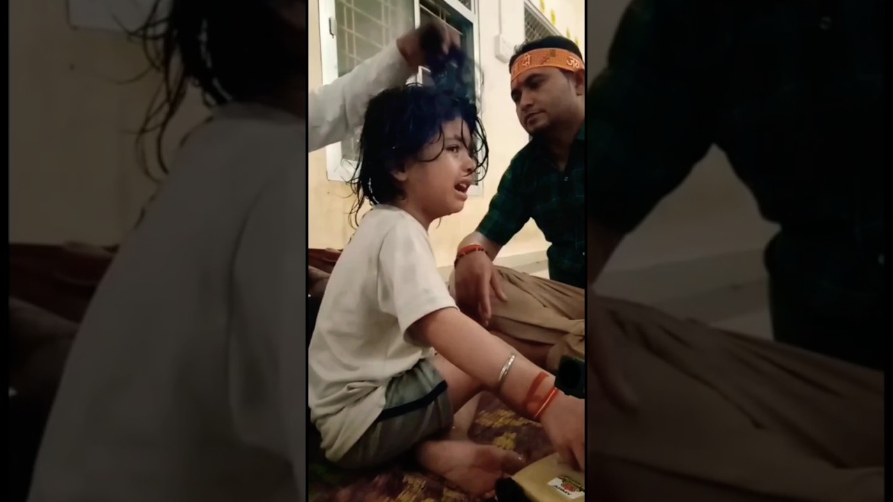 Shaurya ka first time mundan ceremony video #shorts #mundan #baby