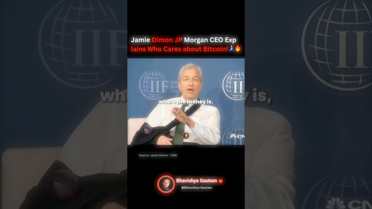 Jamie Dimon JP Morgan CEO Explains Who Care about Bitcoin!💵🤑🔥#btc #rich #money #usa #podcast #shorts