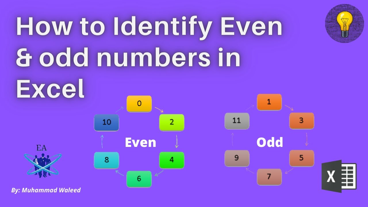 How to Identify Even & odd numbers in Excel Quickly