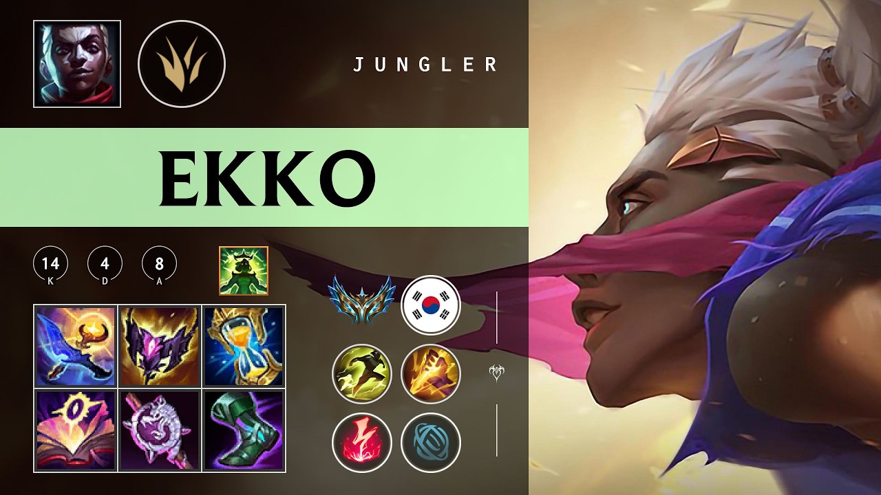 Ekko Jungle vs Vi - KR Challenger Patch 26.03