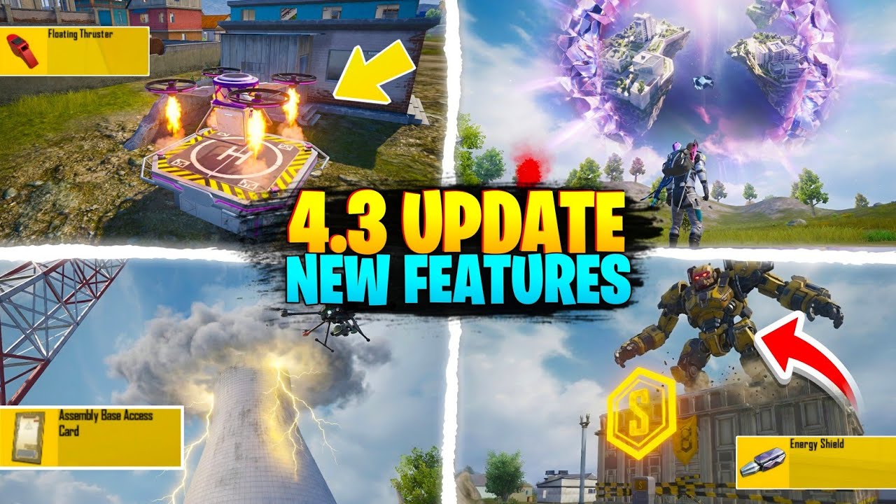 🔥4.3 UPDATE New Secret Features | Drone | Dimensional Portal,Srank Shield,Ui Changes Tips And Tricks