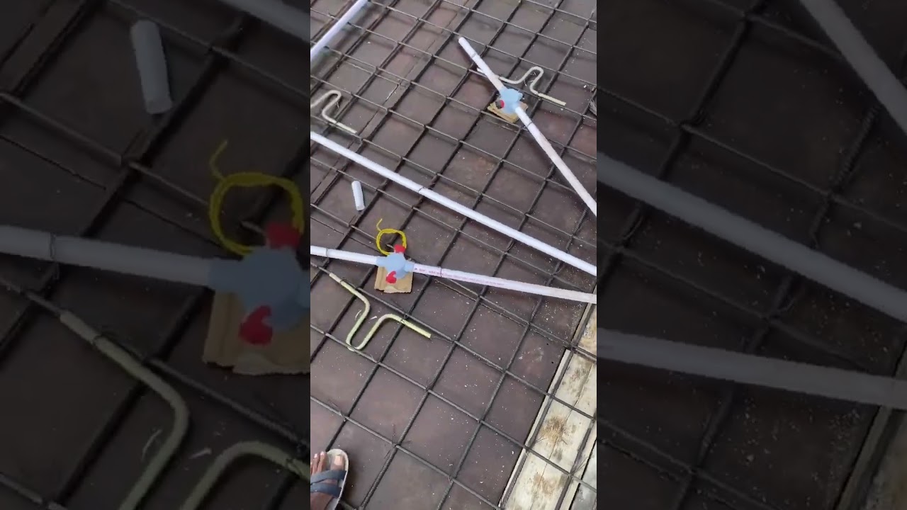 electrical pipe fitting in roof #electrical #shorts