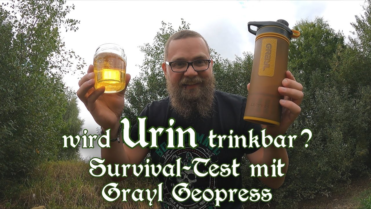 URIN trinkbar machen? Der Grayl Pipi-Filter im Survival-Test