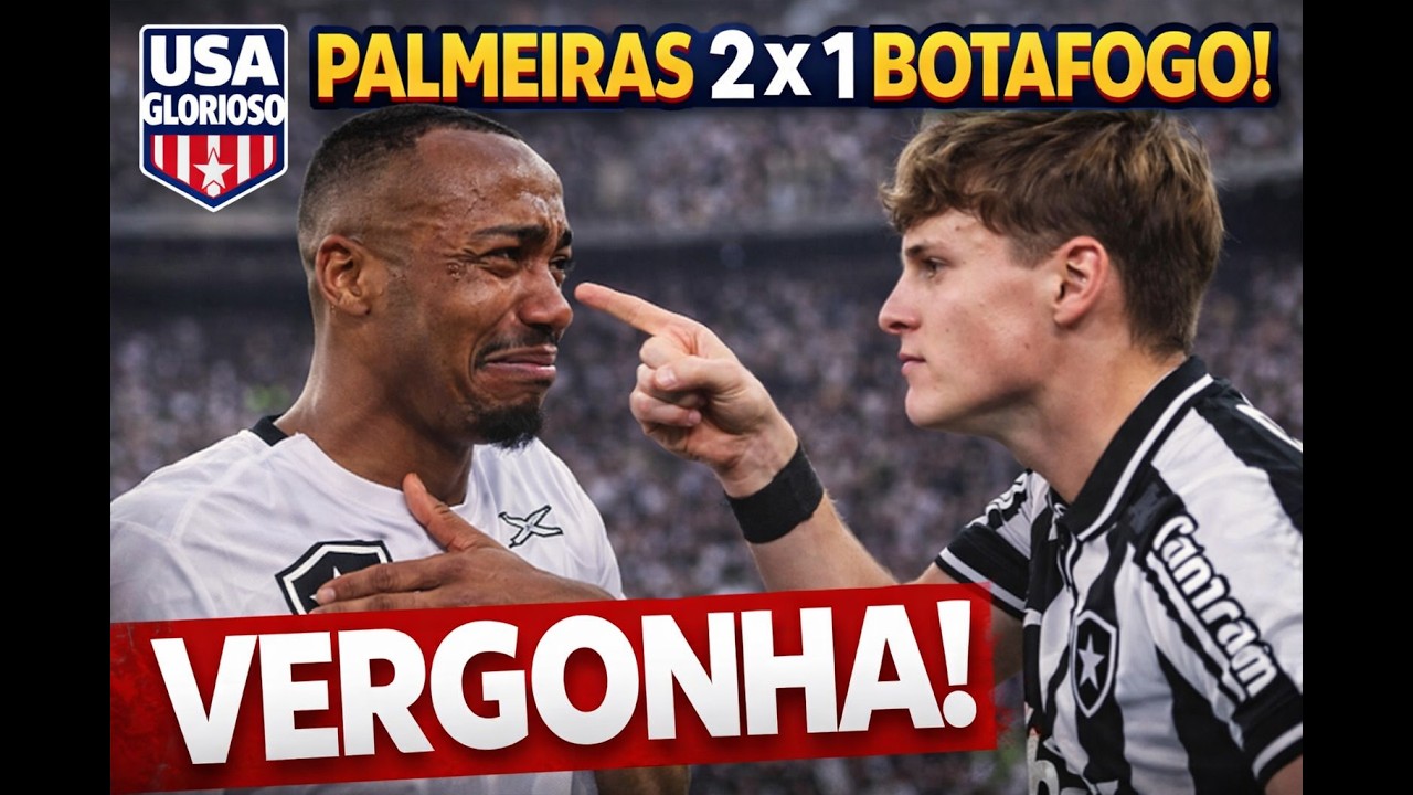 PÓS JOGO PALMEIRAS 2X1  BOTAFOGO? TEVE GOL DE EX ,,,, #futebol #botafogo