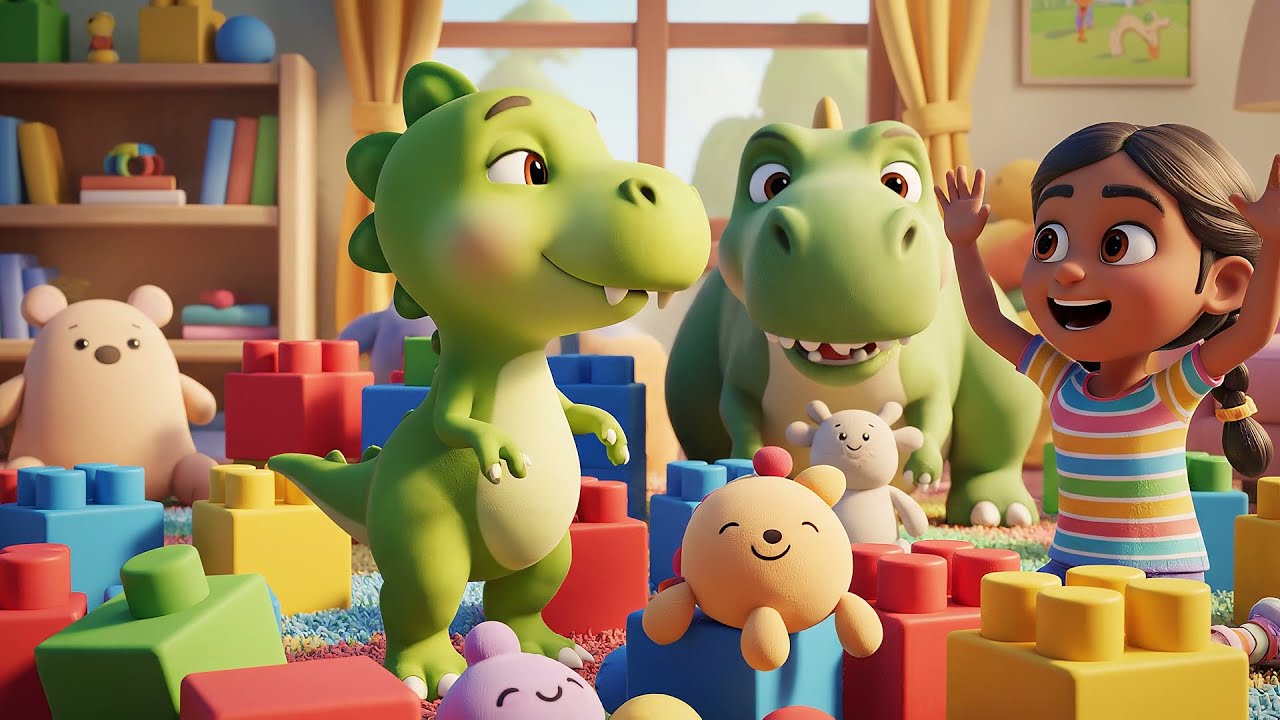 Toy Story Baby Rex Rolled Into the Toy Box | Nursery Rhymes for Kids & Baby Songs
