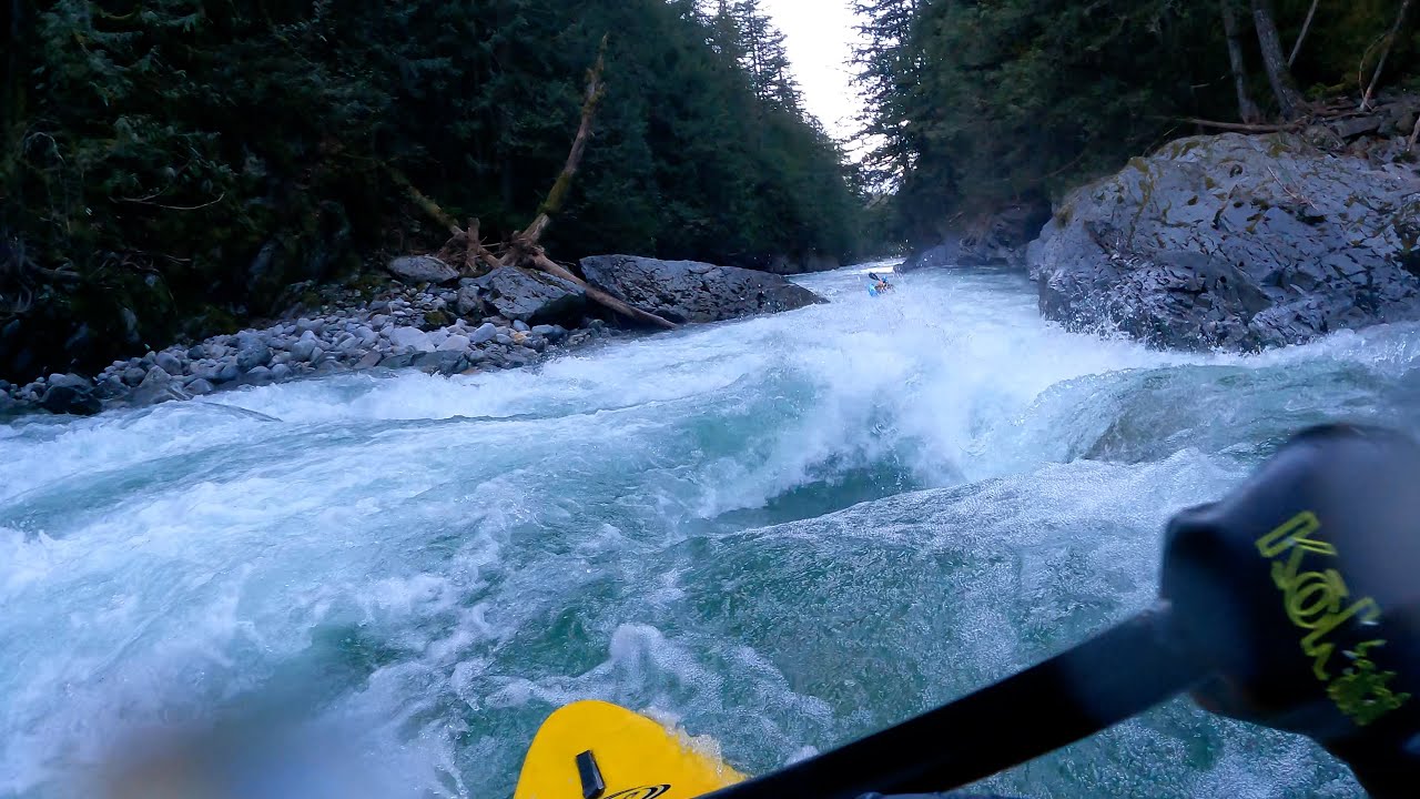 Chilliwack Canyon Whitewater Kayaking, 38cms, Jan 25, 2026