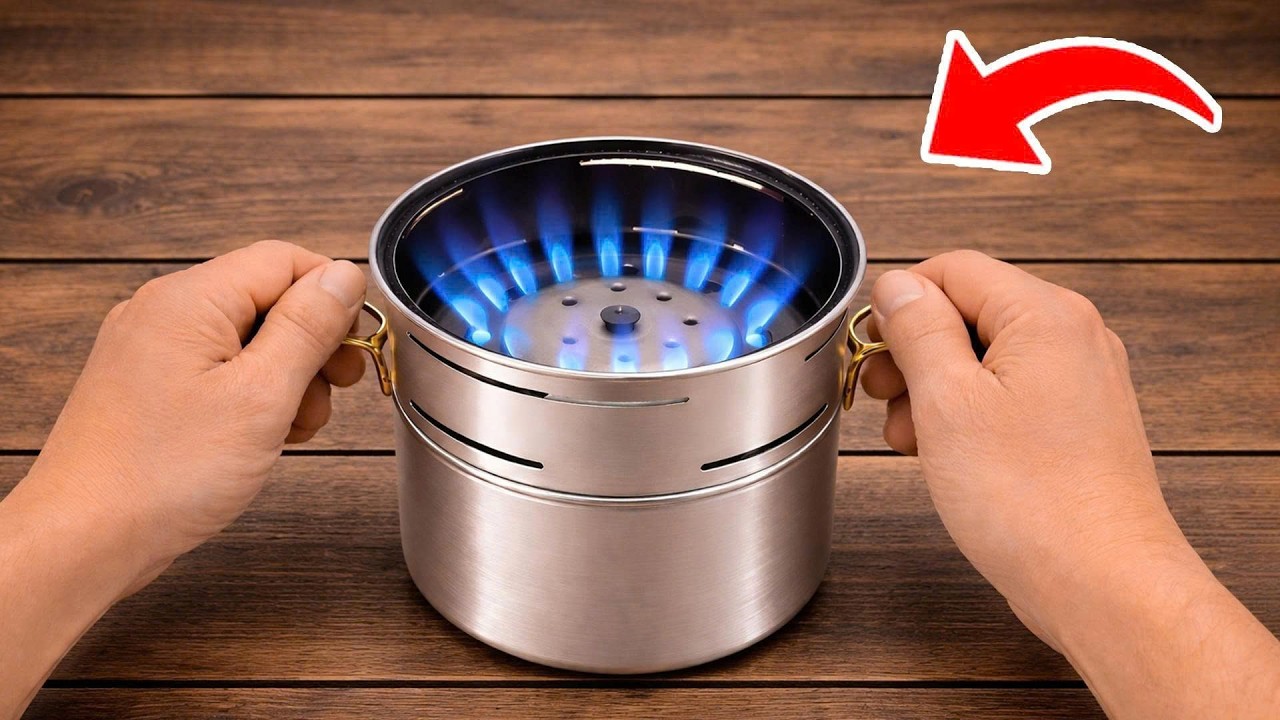 Bez prądu, bez gazu! Ta mini kuchenka z puszki DIY daje darmowe ciepło 🔥
