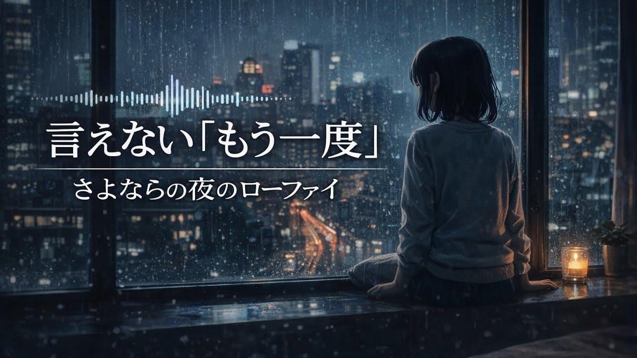 言えない「もう一度」｜日本語ローファイ・バラード｜雨の夜に #歌詞動画 #恋愛 #歌ってみた #恋愛 #睡眠用bgm 