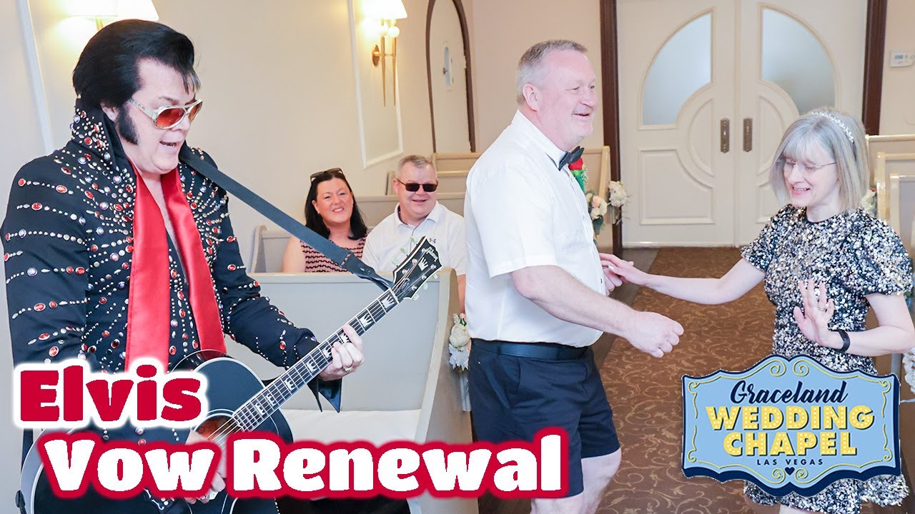 Neil & Clare's Elvis Vow Renewal in Las Vegas | Graceland Chapel