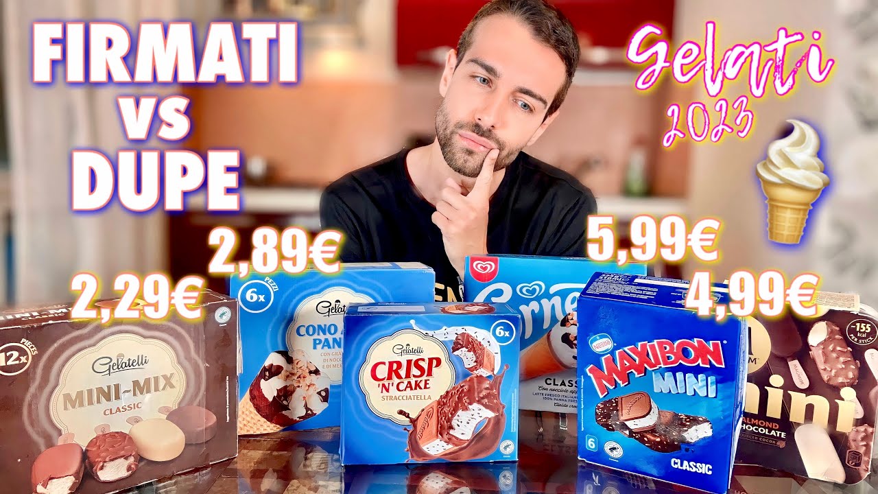 SFIDA GELATI FIRMATI COSTOSI vs DUPE DISCOUNT ECONOMICI!