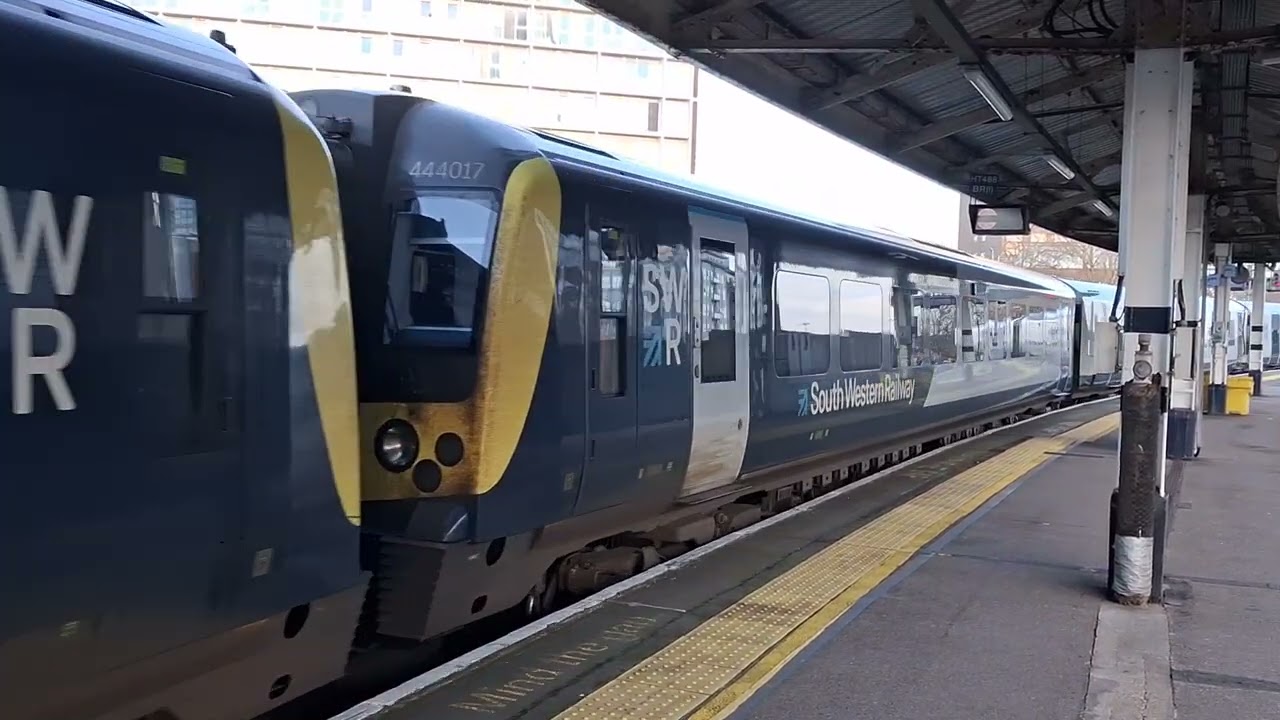 SWR Class 444002 Desiro & 444017 Coming into Portsmouth Harbour The 4th of February 2026