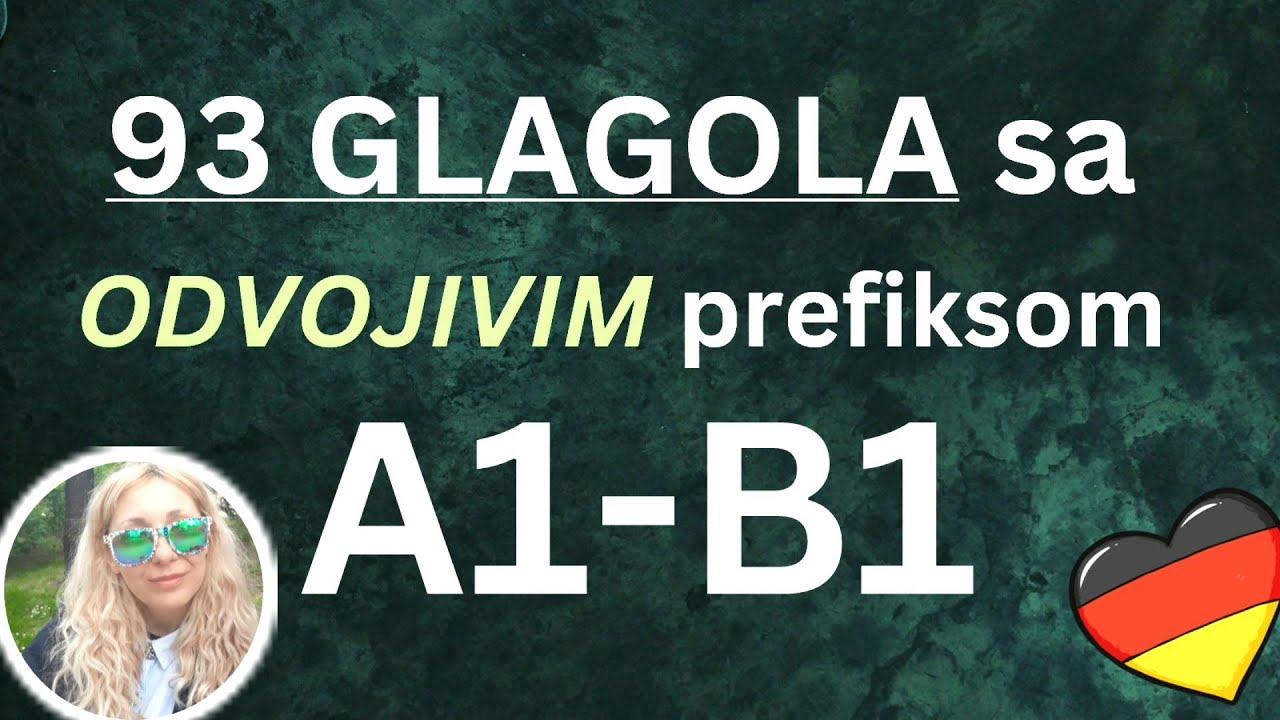 93 najčešćih glagola na nemačkom za A1 A2 i B1 nivoe