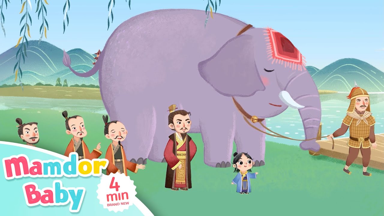 Weighting An Elephant（曹沖稱象）| Fairy Tales in English | Story for kids | Mamdor Baby❤️