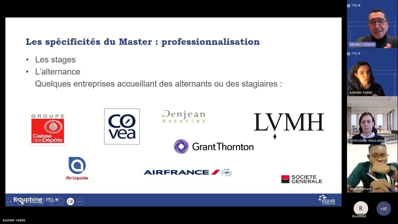 REPLAY - Journées des Masters - M1/M2 Comptabilité, Contrôle, Audit