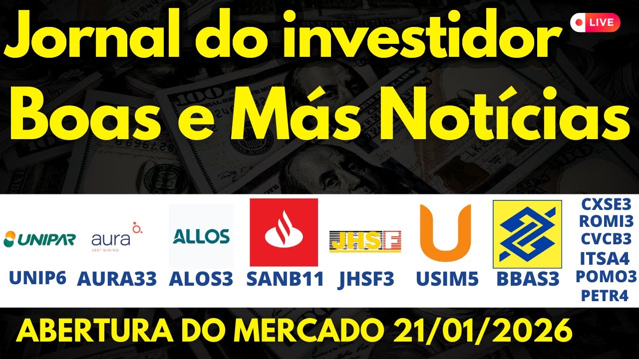 ALERTA UNIP6 AURA33 ALOS3 SANB11 JHSF3 USIM5 BBAS3 CXSE3 ROMI3 CVCB3 ITSA4 POMO3 PETR4 RECV3 VALE3