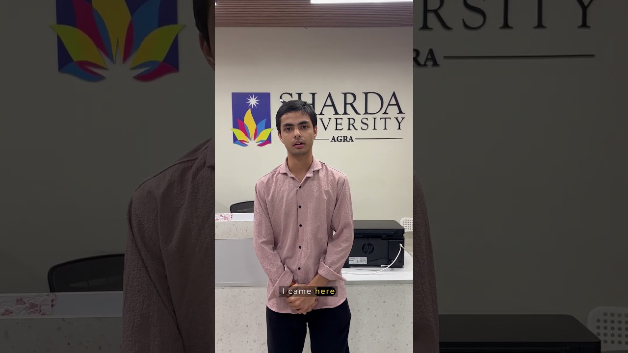 Sharda University Agra | Achievers 95% in 12th boards | Jagrav Agarwal | New  Admission