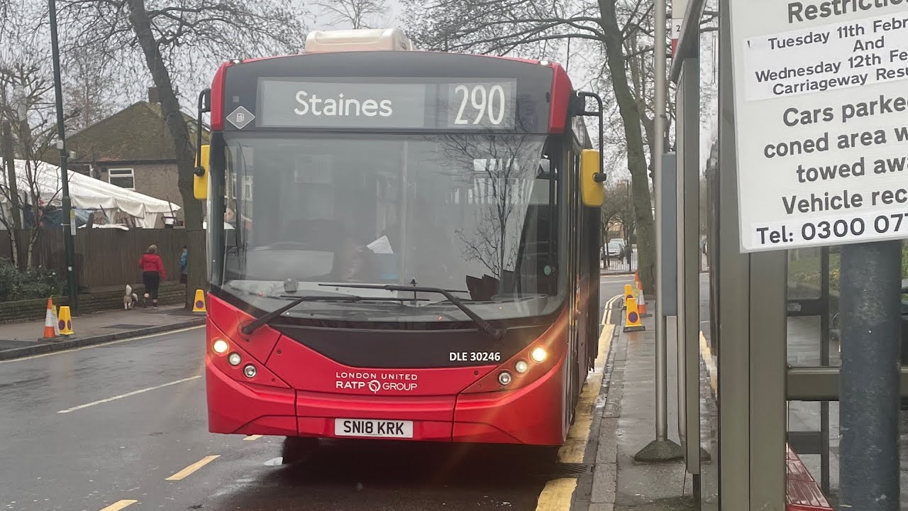 290 TFL Full Bus Route - Staines Bus Station to Twickenham