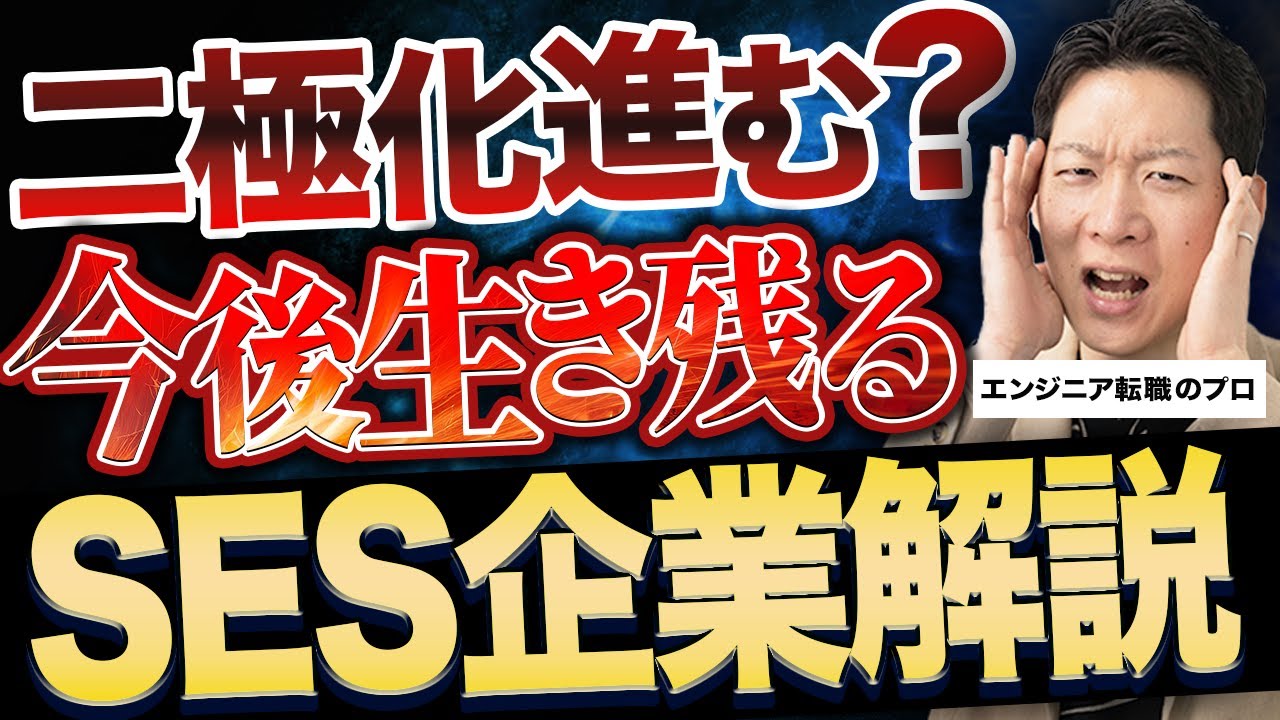【2024年版】SES企業の将来性を解説！○○なSES企業はやめとけ？今後とるべき3つのアクションや生き残る企業の特徴を元SES採用担当が解説します！ #エンジニア転職 #転職 #itエンジニア