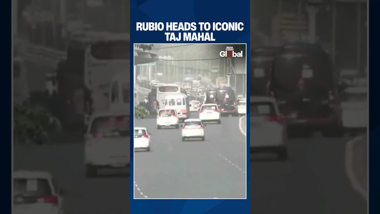 U.S. Secretary of State Marco Rubio Leaves Delhi for Agra to Visit the Iconic Taj Mahal