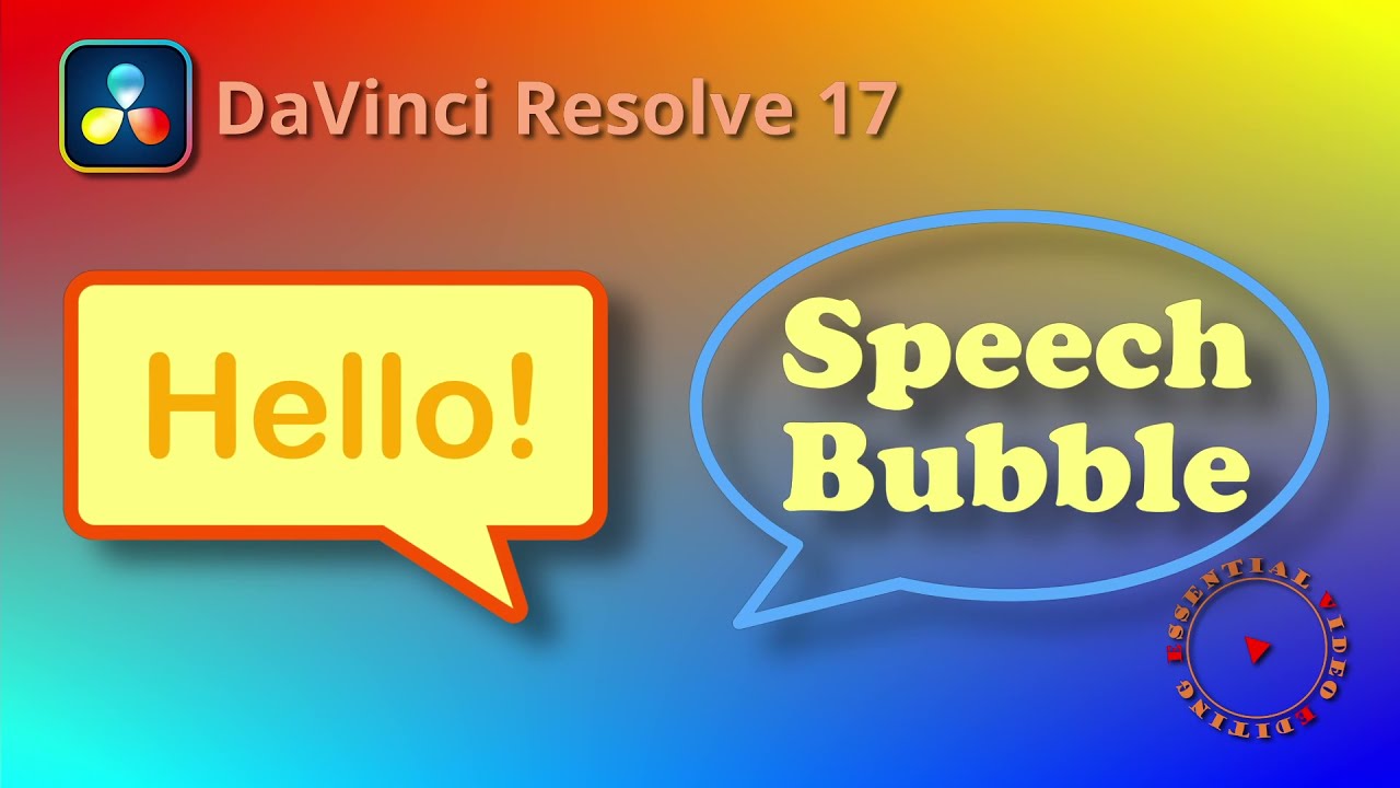 Create and Reuse Speech Bubble Macro Templates with Fusion 2D Shapes in DaVinci Resolve