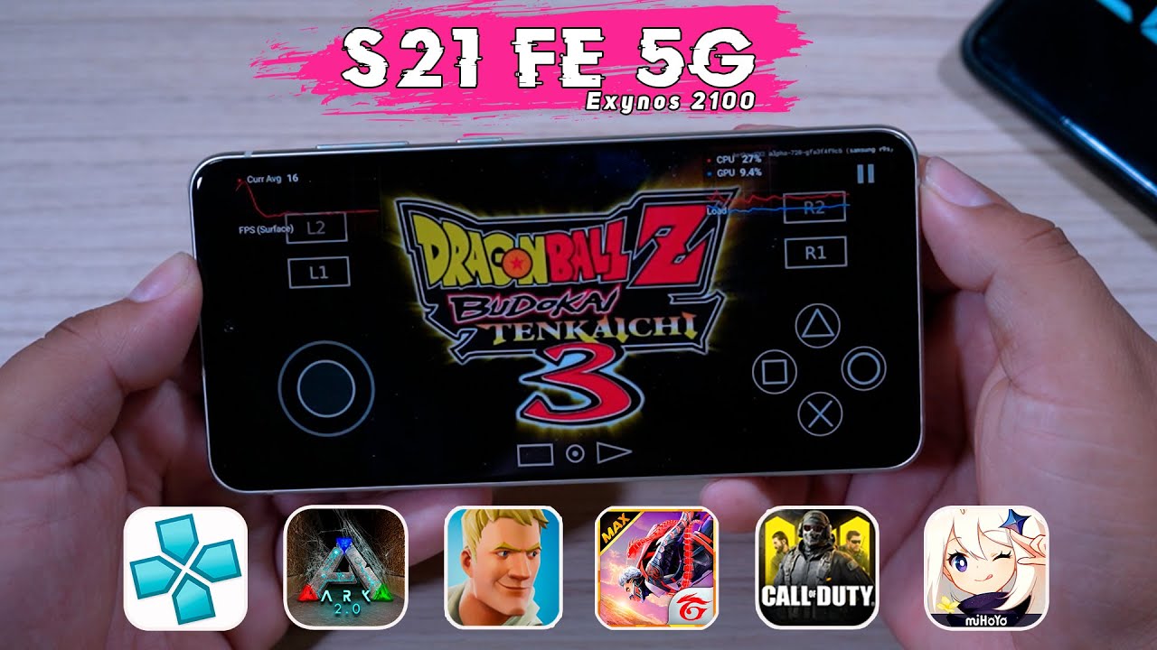 S21 FE 5G│Pruebas de POTENCIA y RENDIMIENTO│AetherSX2, FORTNITE, FREE FIRE MAX, GENSHIN IMPACT🔥🔥